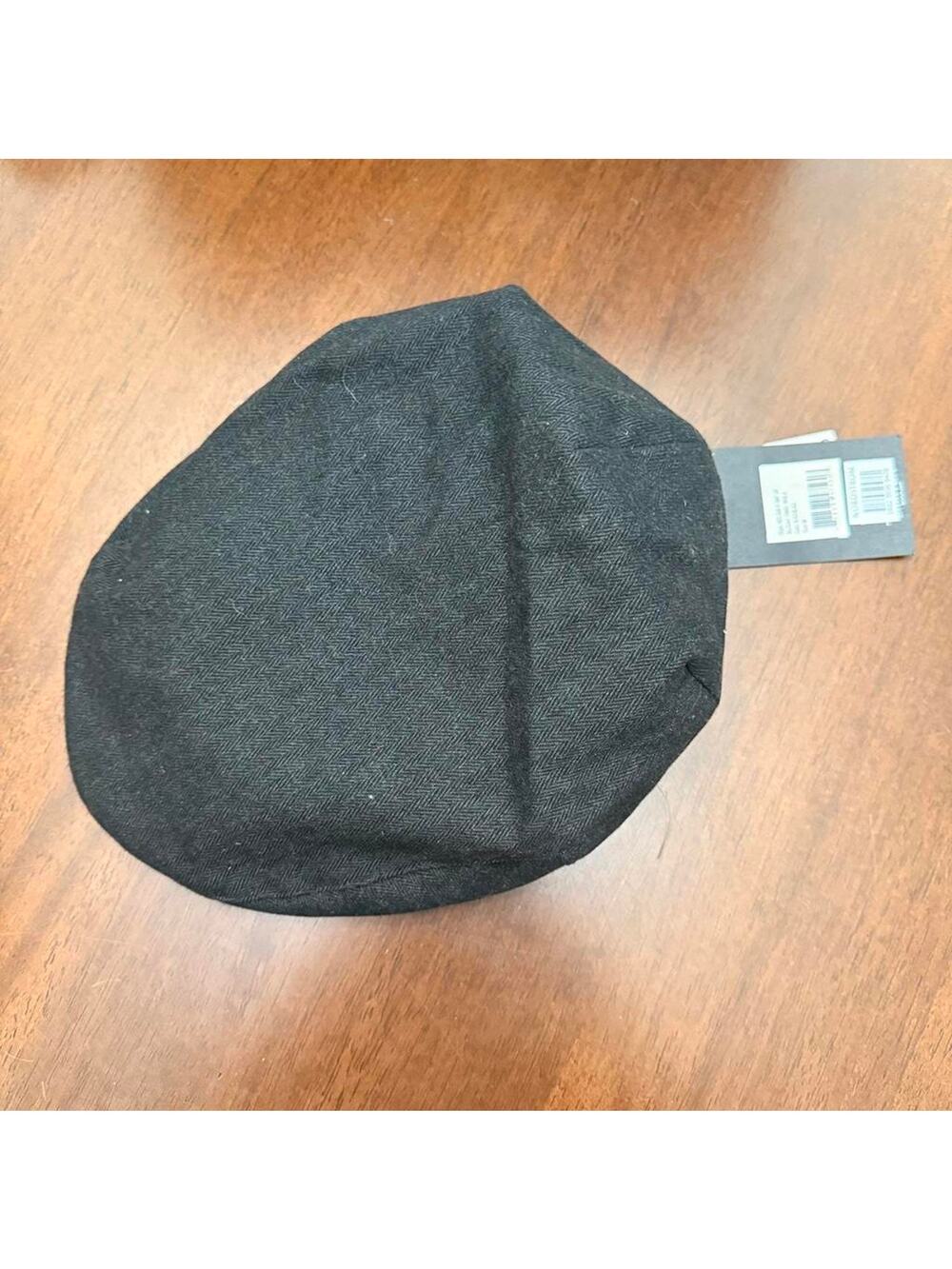 Brixton Black Flat Newsie Cap